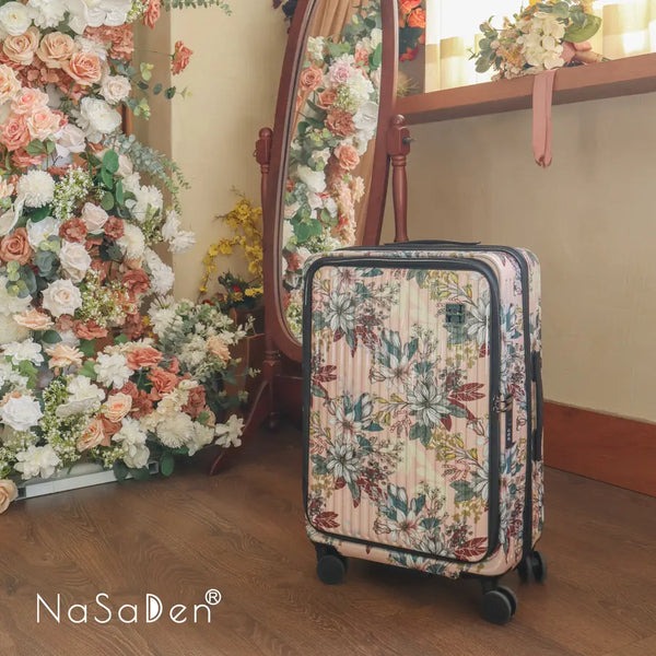 【納莎登 NaSaDen】★29吋 萊茵系列前開行李箱 經典花色版 粉小花